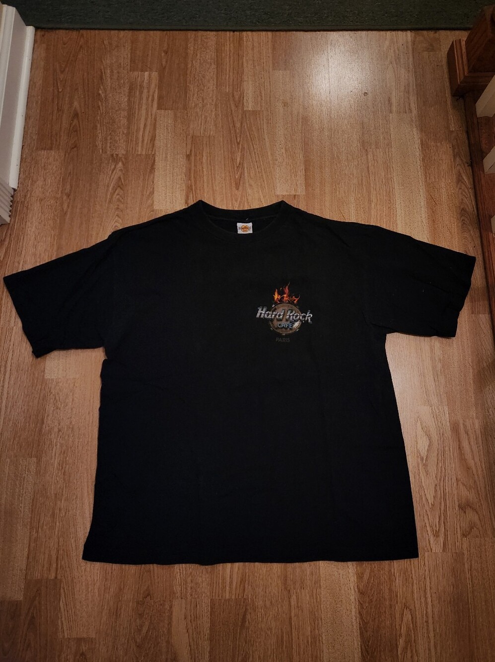 Vintage Hard Rock Cafe Paris Cotton Short Sleeve Tee Black Medium